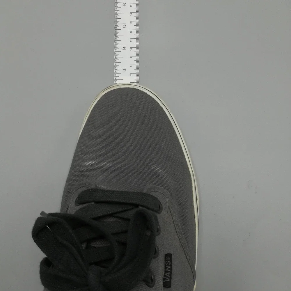 Vans Gray Low-Top Canvas Sneakers